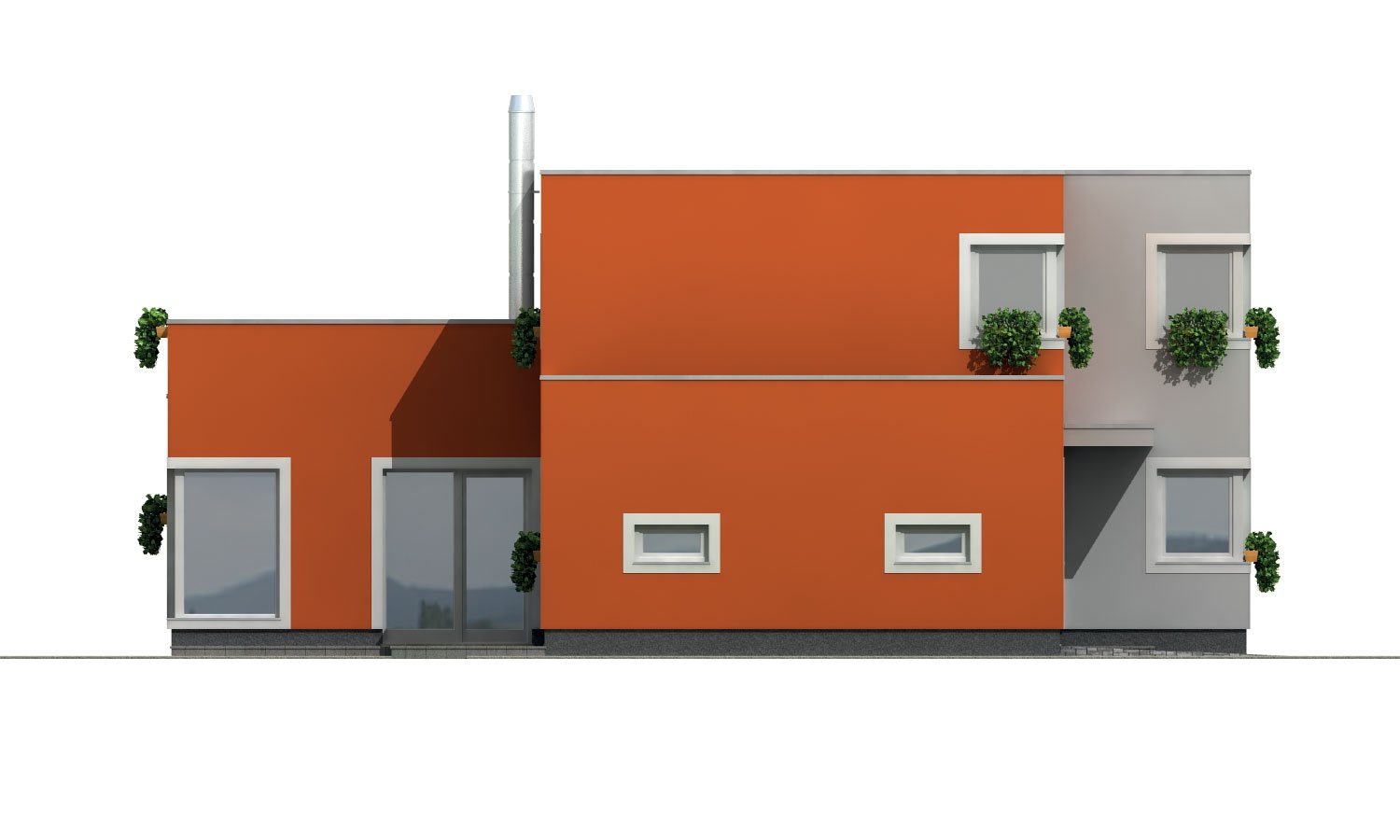 Pohľad 2. - Prostorný rodinný dům s garáží a pokojem v přízemí.