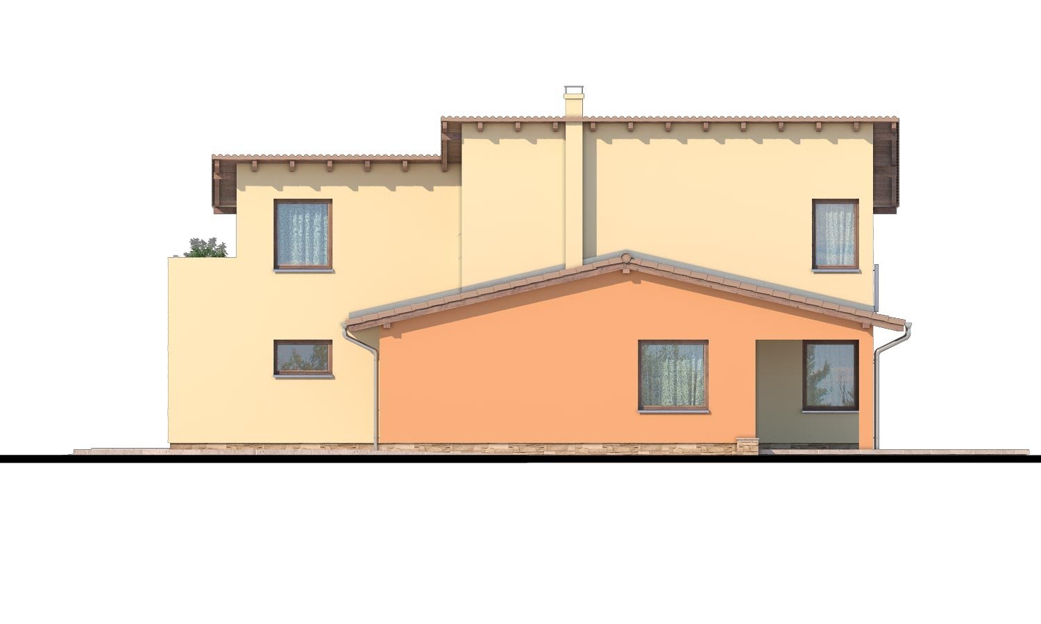 Pohľad 2. - prostorný rodinný dům s garáží a terasou